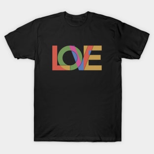 Love - Overlapping Letters. T-Shirt